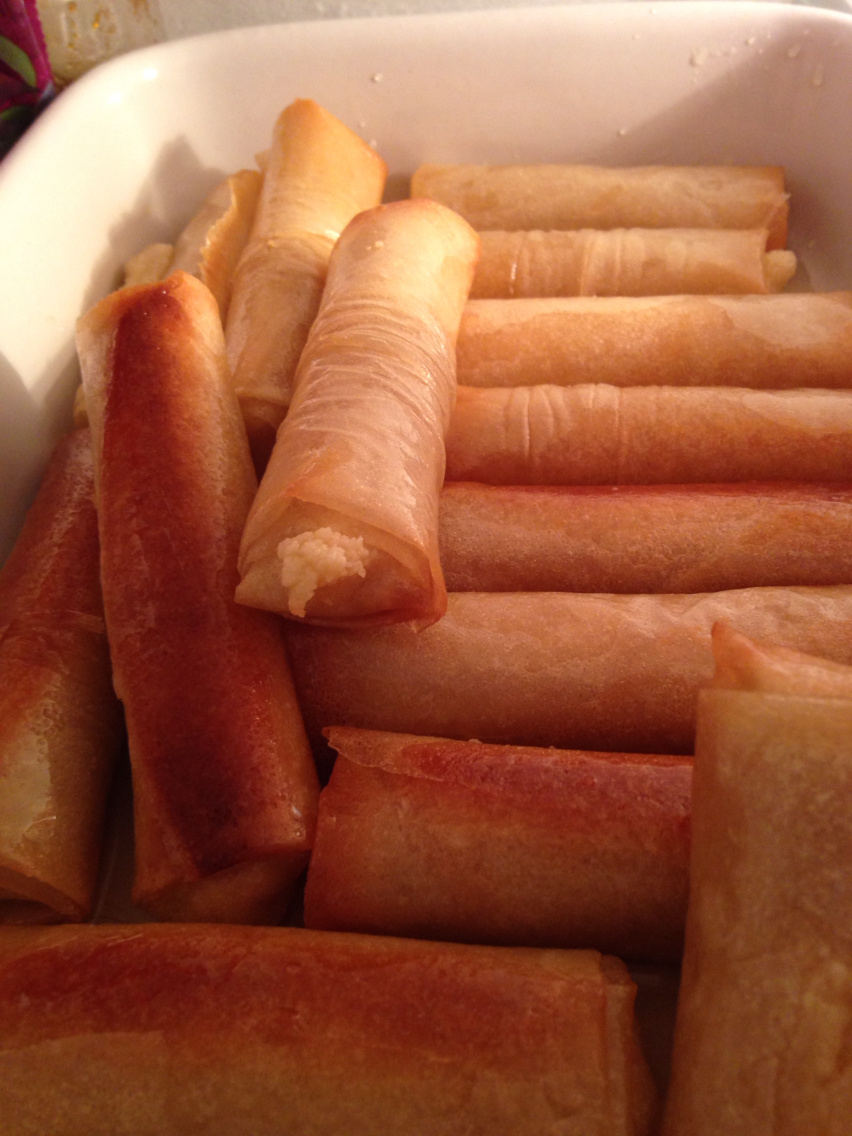 Rolled almond leaflet