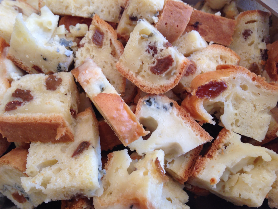  Cake Roquefort and grapes 