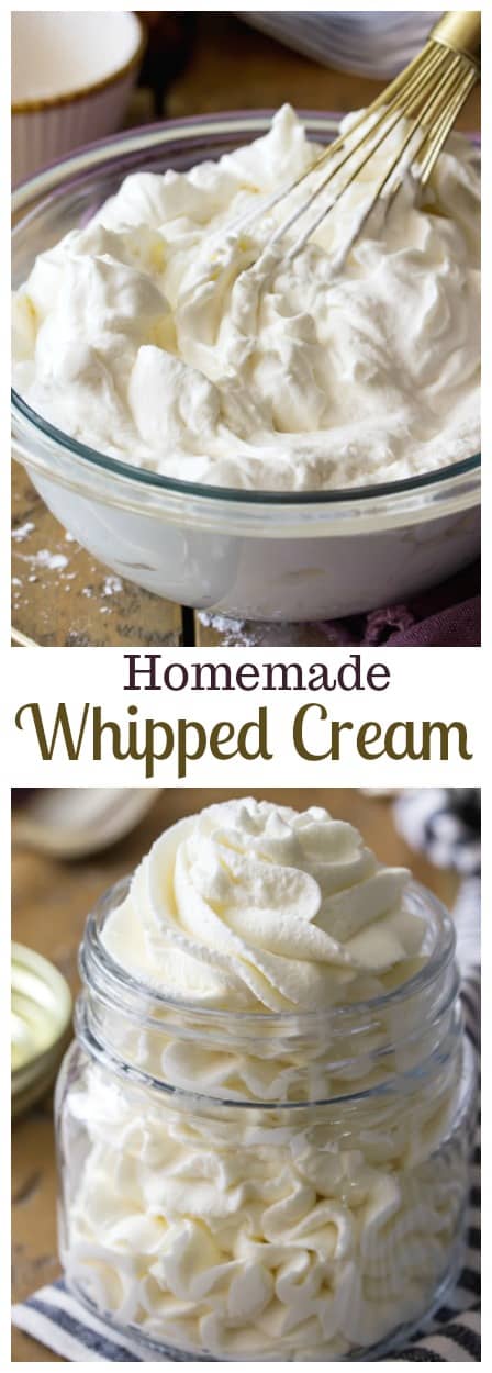 Homemade Whipped Cream Recipe