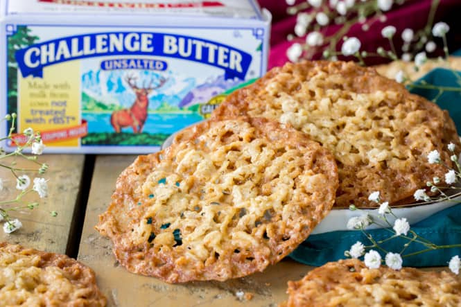 Lace Cookies sponsored by Challenge Dairy || Sugar Spun Run